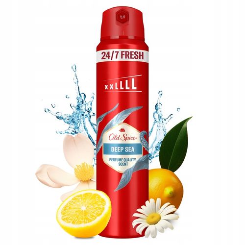 Old Spice Deep Sea, świeżość 24/7, Dezodorant w sprayu dla mężczyzn 250ml na Arena.pl