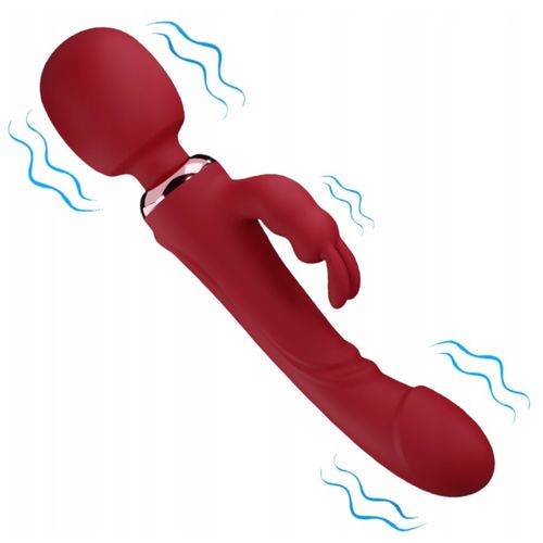 WIBRATOR KRÓLICZEK 3W1 PUNKTU G DAMSKI DWA SILNIKI MASAŻER DWUSTRONNY na Arena.pl