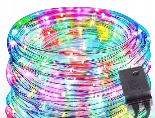 WĄŻ ŚWIETLNY 10 METRÓW LED + PROGRAMATOR 8 FUNKCJI 10M MULTIKOLOR na Arena.pl