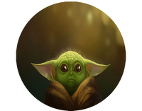 Opłatek na tort Baby Yoda