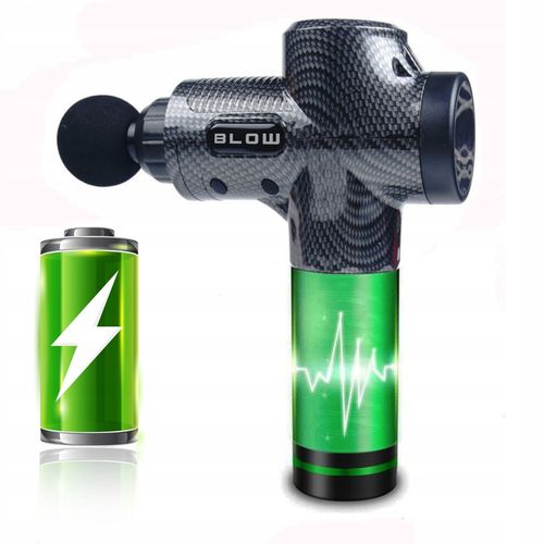 PISTOLET DO MASAŻU PLECÓW CIAŁA STÓP MASAŻER MASSAGE GUN 10 KOŃCÓWEK ZESTAW na Arena.pl