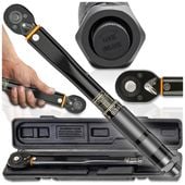 Klucz Dynamometryczny z Blokadą Blokada 3/8 " 7-112nm Dwukierunkowy z Etui