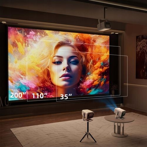 Mini Projektor Przenośny Android WiFi Rzutnik FULL HD 4K Telefon Bluetooth na Arena.pl