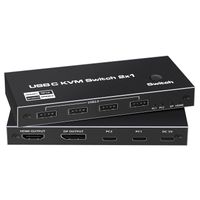 KVM-kontroler 2 PC 8K@60Hz 4K@120Hz Tendak ‎DAV-071-BKUSB-C