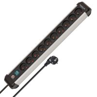 Listwa zasilająca aluminiowa Premium10 gniazd kabel 3m Brennenstuhl