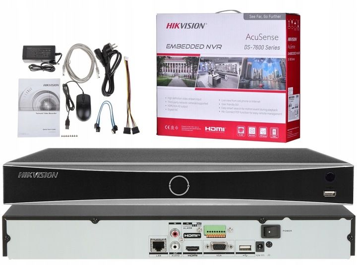 Rejestrator IP Hikvision DS-7608NXI-K2 Acusense MD 2.0 8 kanałów zdjęcie 1