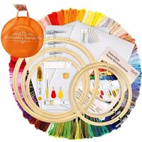 ZESTAW DO HAFTOWANIA WYSZYWANIA HAFTU IGŁY MULINA DIY MULINY NICI 100 SZT