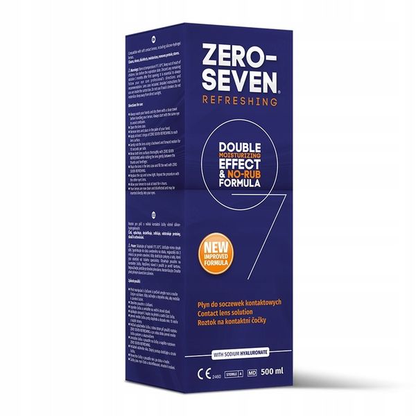Płyn do soczewek ZERO-SEVEN REFRESHING 500 ML zdjęcie 1