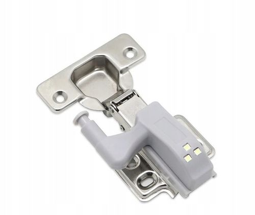 10x LAMPKA LED DO SZAFKI NA ZAWIAS DRZWI + BATERIA na Arena.pl