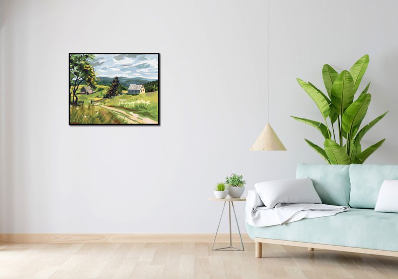 Plakat 76x60,5cm Bujna Wieś zdjęcie 4