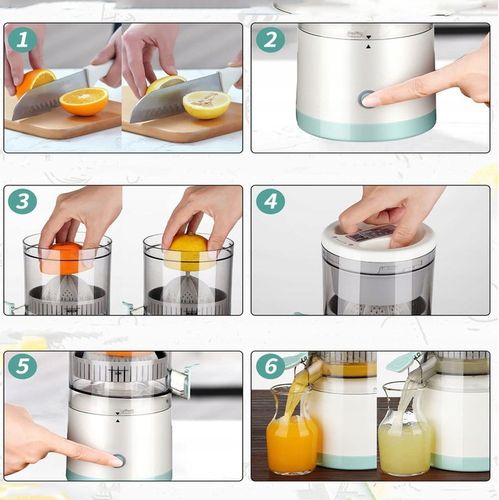 Przenośna Ładowanie USB Elektryczna sokowirówka do Pomarańczy do Cytrusów na Arena.pl