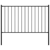 Panel ogrodzeniowy ze słupkami, kryta proszkowo stal, 1,7x0,75m