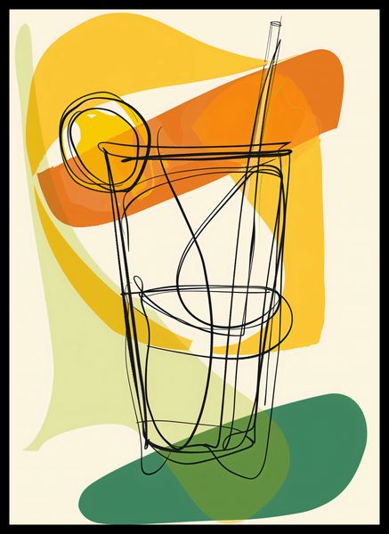 Plakat 39,5x55cm Koktajl Artystyczny zdjęcie 2