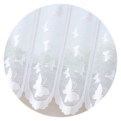 Firanka Białe Motylki wysokość 90 cm DomoweTekstylia | WN66BM 090 na Arena.pl