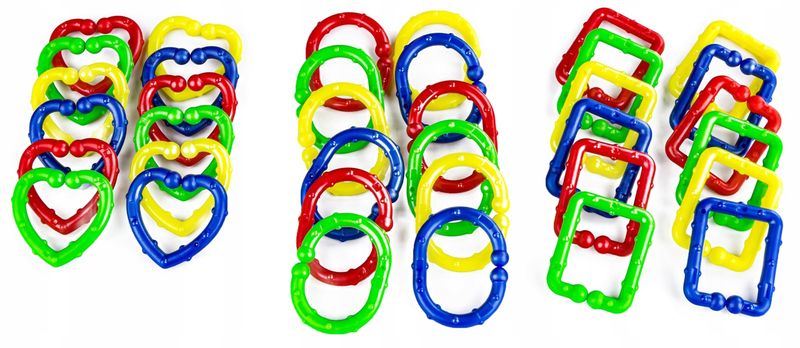 Logiczna Gra Połącz Obręcze Kształty, Puzzle Ring Game zdjęcie 5