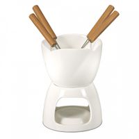 2X ZESTAW DO FONDUE CZEKOLADOWEGO + WIDELCZYKI BANQUET BIANCA