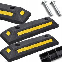 2x ODBOJNIK SEPARATOR PARKINGOWY OGRANICZNIK ODBOJNIK NAJAZD ZESTAW ŚRUBY