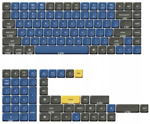 Keychron Keycaps Low Profile Double Shot PBT LSA Keycap - Royal Full Set na Arena.pl