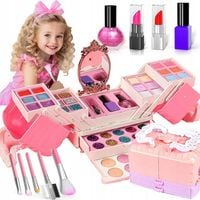 DUŻY 52SZT ZESTAW KUFEREK DO MALOWANIA MAKIJAŻU I PAZNOKCI DZIECI PREZENT