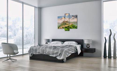 Obraz Na Płótnie - Góry Mur Obrona - 95X80 Cm - Cb95X80-3069 na Arena.pl