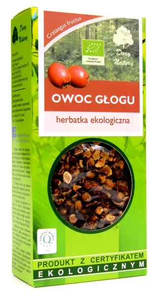 Herbatka Owoc GŁogu BIO 100 g - Dary Natury zdjęcie 1