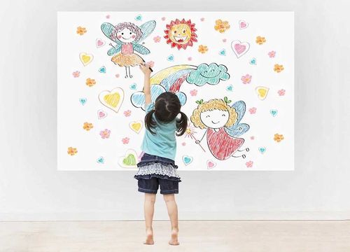 Tablica Samoprzylepna Na Ścianę - Biała na Arena.pl