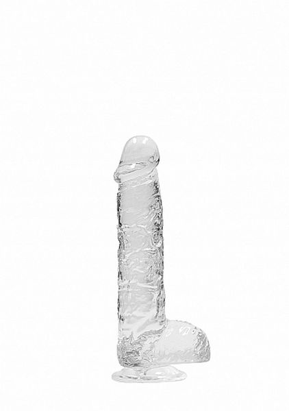 6"" / 15 Cm Realistic Dildo With Balls - Transparent zdjęcie 4
