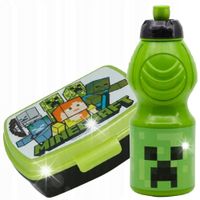 MINECRAFT ŚNIADANIÓWKA LUNCH BOX + BIDON 410ml