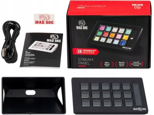 Panel MAD DOG Stream Deck GK150K Czarny na Arena.pl