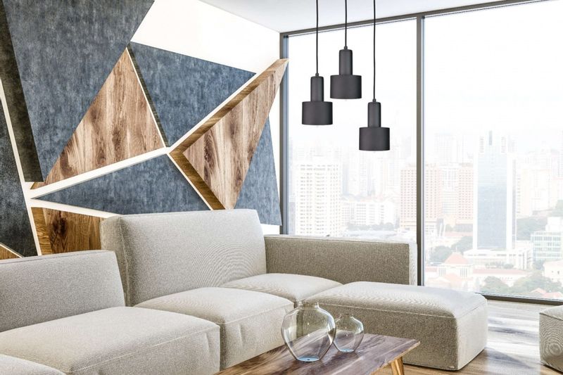 Lampa wisząca 3xE27 LUCE BLACK zdjęcie 2