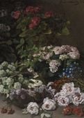Plakat 50x70cm Spring Flowers, Monet Vintage do Salonu