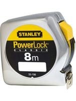 miara powerlock, chromowana obudowa plastikowa 8m/25mm [l] - s/33-198-1