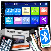 Radio Samochodowe Bluetooth 2DIN Wyświetlacz 7" USB SD AUX Dotykowy Ekran