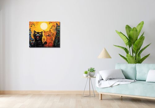 Obraz 60x50cm Kocie Koncertowanie na Arena.pl