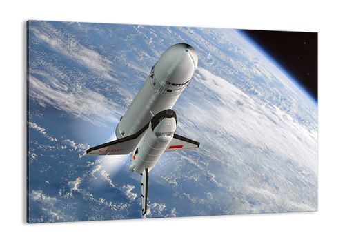 Obraz Na Płótnie - Sputnik Orbita - 100X70 Cm - Aa100X70-0496 na Arena.pl