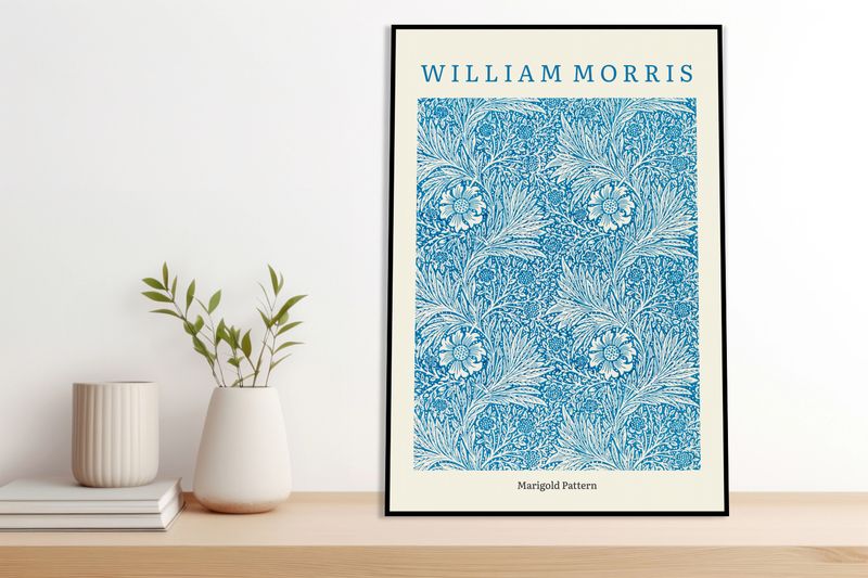 Obraz 50x70cm Design Marigold Pattern, Morris Vintage do Salonu zdjęcie 4