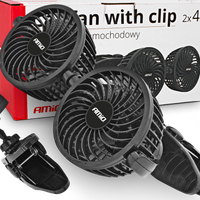 AMiO WIATRAK SAMOCHODOWY WENTYLATOR DO AUTA 24V