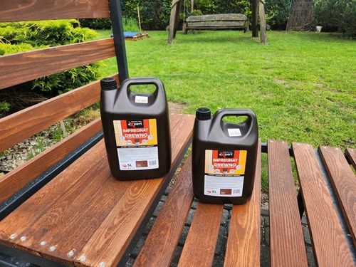 TRWAŁY IMPREGNAT DEKORACYJNY I FARBA 2w1 DO DREWNA OGRODOWEGO Z WOSKAMI 10L na Arena.pl