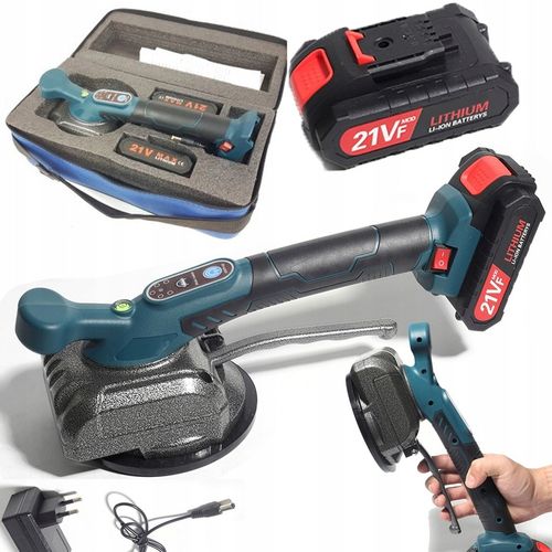 PRZYSSAWKA WIBRUJĄCA DO PŁYTEK WIBRATOR DO POZIOMOWANIA 2xAKU MOCNA 21V PRO na Arena.pl