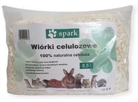Wiórki celulozowe | Podściółka / podłoże idealne dla gryzoni | Spark 8,5L