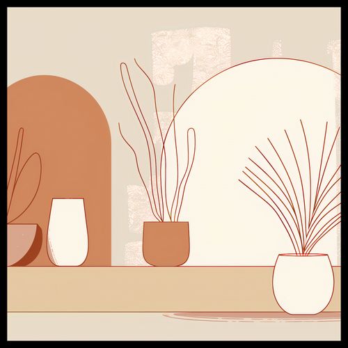 Plakat 70x70cm Widok Roślin na Arena.pl