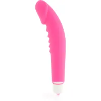 dolce vita klasyczny wibrator rożowy silikonowy 7 trybow 158x31mm