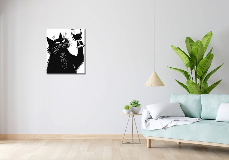 Obraz 50x60cm Koci Wirtuoz zdjęcie 2