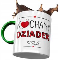 Kubek Zielony Dziadka Dzień Dziadka Prezent Z Nadrukiem Ze Zdjęciem