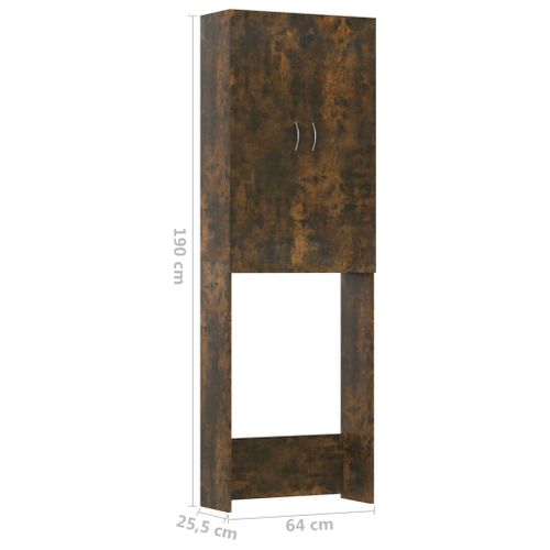 Szafka na pralkę, przydymiony dąb, 64 x 25,5 x 190 cm na Arena.pl