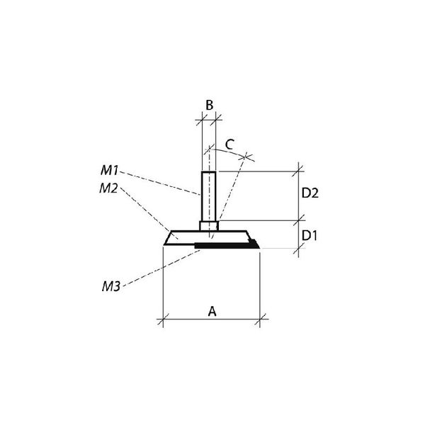 Stopka regulowana do krzeseł STOPKA20 zdjęcie 2
