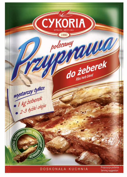 CYKORIA PRZYPRAWA DO ŻEBEREK 30G zdjęcie 1