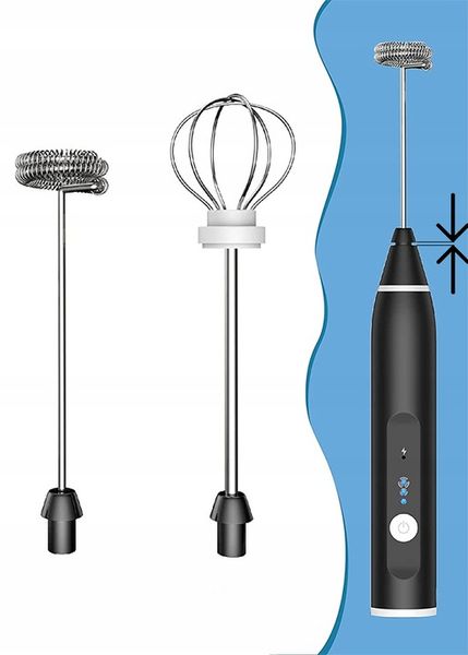 Spieniacz do mleka Frother Trzepaczka Latte Cappuccino Matcha zdjęcie 5