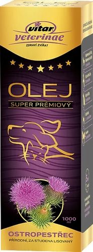VITAR Veterinae Olej z Ostropestu 1000 ml - bogate źródło E witaminy+Omega na Arena.pl