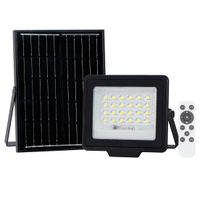 Lampa solarna ogrodowa Norla SLR-42563-50W Italux LED 50W 4000K IP65 czarna